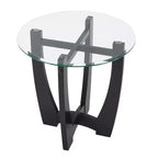 Table basse ovale Table d'appoint ronde Table basse en verre Table basse Table d'appoint Table d'appoint de canapé - ModernLuxe