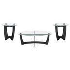 Table basse ovale Table d'appoint ronde Table basse en verre Table basse Table d'appoint Table d'appoint de canapé - ModernLuxe