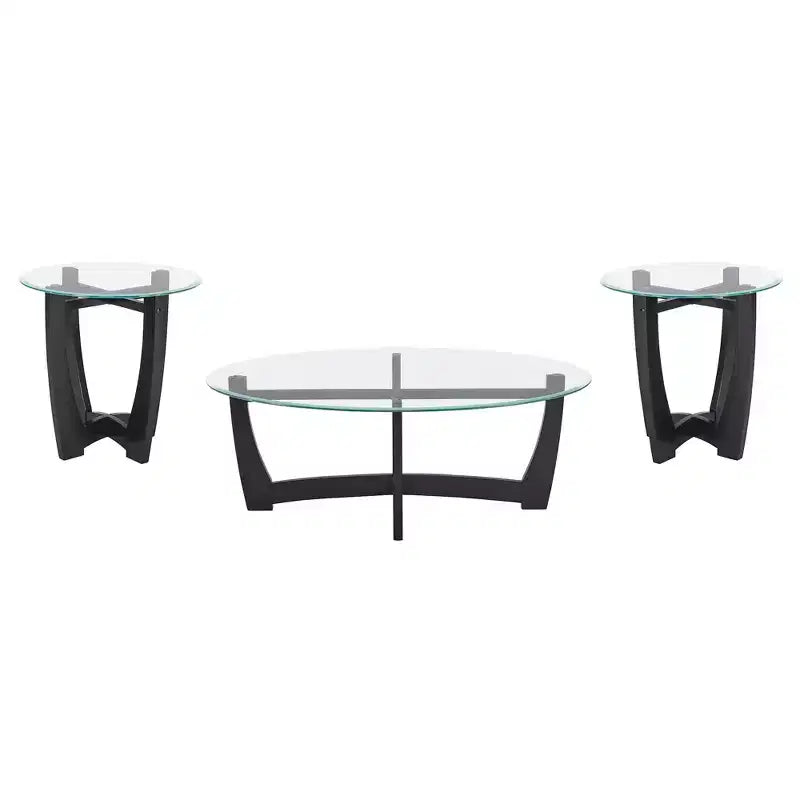 Table basse ovale Table d'appoint ronde Table basse en verre Table basse Table d'appoint Table d'appoint de canapé - ModernLuxe