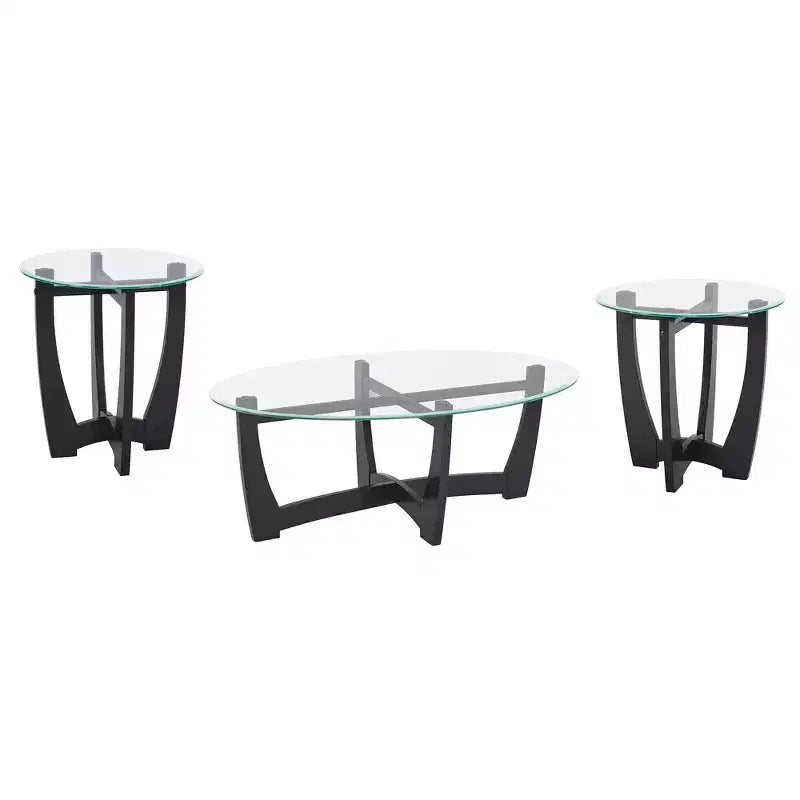 Table basse ovale Table d'appoint ronde Table basse en verre Table basse Table d'appoint Table d'appoint de canapé - ModernLuxe