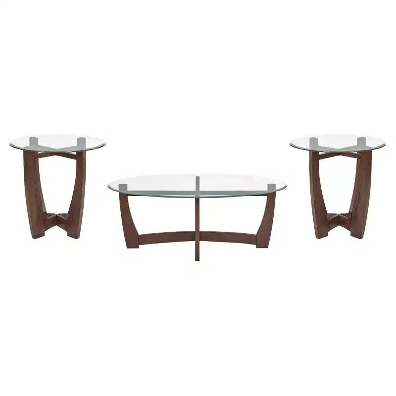 Table basse ovale Table d'appoint ronde Table basse en verre Table basse Table d'appoint Table d'appoint de canapé - ModernLuxe