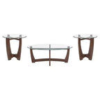 Table basse ovale Table d'appoint ronde Table basse en verre Table basse Table d'appoint Table d'appoint de canapé - ModernLuxe