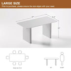 PexFix 67 x 33,5 Table de salle à manger de ferme en bois massif pour 4 à 6 personnes Table de cuisine moderne avec pieds ondulés massifs pour salon, cuisine, bureau à domicile, couleur naturelle