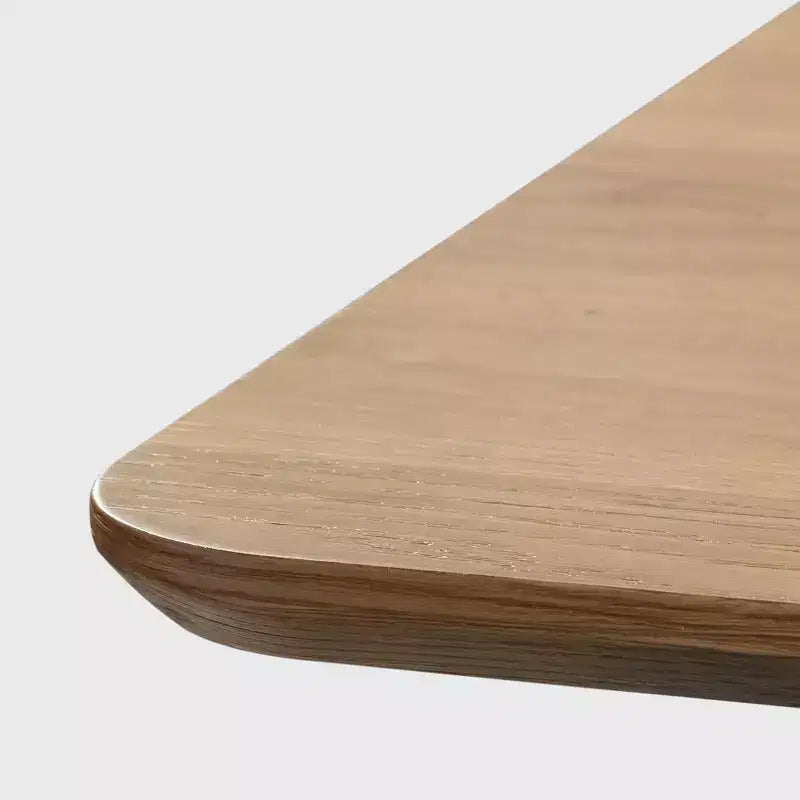 PexFix 67 x 33,5 Table de salle à manger de ferme en bois massif pour 4 à 6 personnes Table de cuisine moderne avec pieds ondulés massifs pour salon, cuisine, bureau à domicile, couleur naturelle