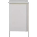 Table de chevet Acekool avec station de recharge, table de chevet blanche à 3 tiroirs avec ports USB et prises de courant, grand rangement pour chambre et salon