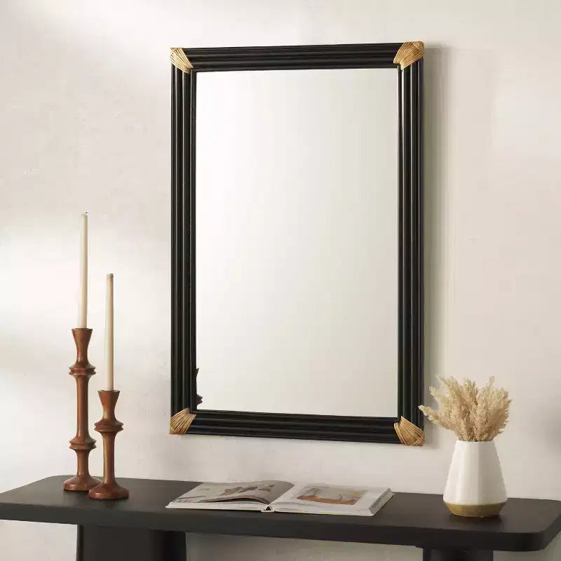 Miroir Bindie - 24.02 x 35.94 - MRR9021 - Naturel/Noir - Safavieh