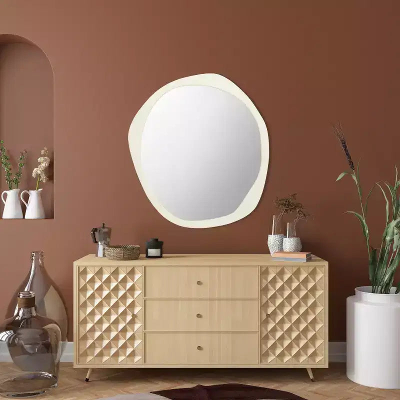 Miroir Rafla - 29 x 30 - MRR3069 - Ivoire - Safavieh