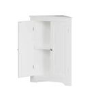Meuble d'angle de salle de bain autoportant Jessamine GDFStudio avec étagère réglable