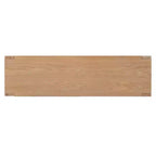 Hostack Meuble de rangement buffet 4 portes en bois rétro avec finition vieillie et étagères réglables pour salle à manger et salon, naturel