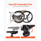 Vélo de route VEVOR, Roues 700C, Vélo de course, Système de transmission SHIMANO 21 vitesses, Vélo de route de ville avec cadre en acier au carbone, Noir