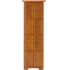 Okak Armoire d'angle de cuisine, meuble de rangement avec 8 portes et étagères, meuble haut pour salle de bain, salon, cuisine