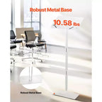 Pupitre VEVOR, lutrin en acrylique de 109 cm, support portable pour ordinateur portable avec large surface de lecture, serre-livres, angle réglable, transparent