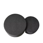 Tables basses gigognes rondes (lot de 2), tables polyvalentes rembourrées en mousse pour salon, tables d'appoint, poufs ou tables de chevet