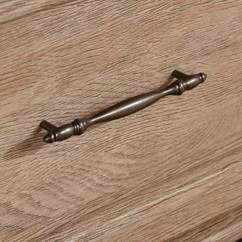 Étagère de Ferme Okak, Étagère de Présentation avec 1 Tiroir et 4 Étagères Ouvertes, Meuble de Rangement Autonome pour Salon, Bureau, Marron