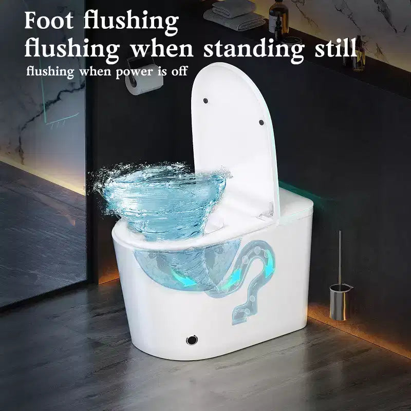 Toilettes intelligentes Dyonery, ouverture automatique du couvercle, bidet intégré, séchage à air chaud, stérilisation UV