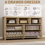 Acekool Commode 54 tiroirs effet rotin – Rangement texturé pour chambre à coucher, salon, entrée