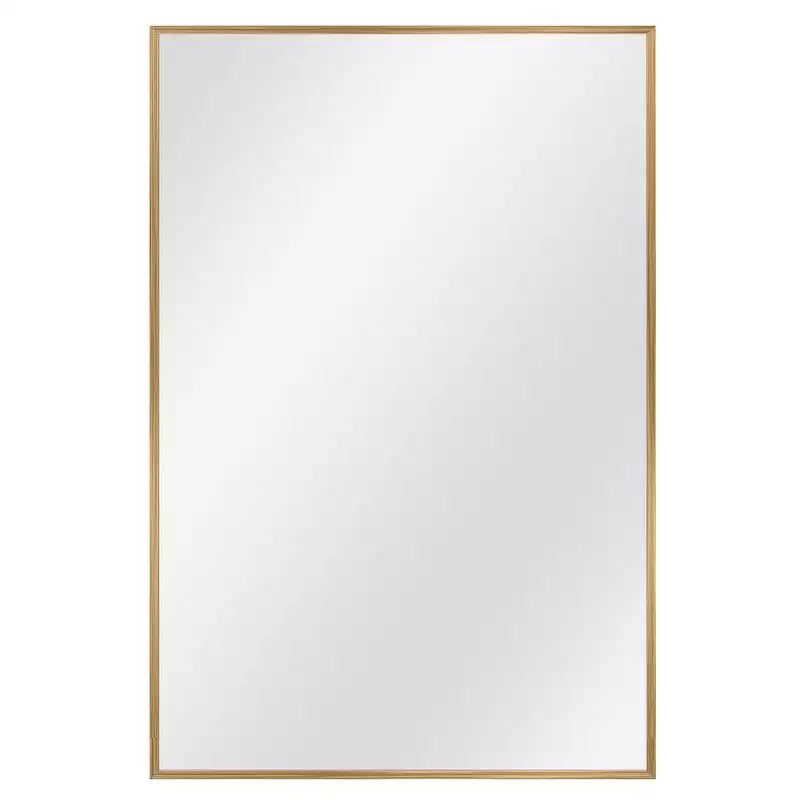 PexFix 36 x 24 Miroir Cadre en Alliage d'Aluminium pour Salle de Bain Mural Rectangulaire Miroir de Courtoisie pour Salle de Bain au-dessus de l'Évier Chambre Entrée Salon en Or