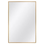 PexFix 36 x 24 Miroir Cadre en Alliage d'Aluminium pour Salle de Bain Mural Rectangulaire Miroir de Courtoisie pour Salle de Bain au-dessus de l'Évier Chambre Entrée Salon en Or