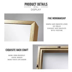 PexFix 36 x 24 Miroir Cadre en Alliage d'Aluminium pour Salle de Bain Mural Rectangulaire Miroir de Courtoisie pour Salle de Bain au-dessus de l'Évier Chambre Entrée Salon en Or