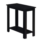 Table d'appoint HomeStock Belmont avec cadre en C et porte-revues latéral, parfaite pour les collations, les boissons, les télécommandes et le matériel de lecture