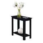 Table d'appoint HomeStock Belmont avec cadre en C et porte-revues latéral, parfaite pour les collations, les boissons, les télécommandes et le matériel de lecture