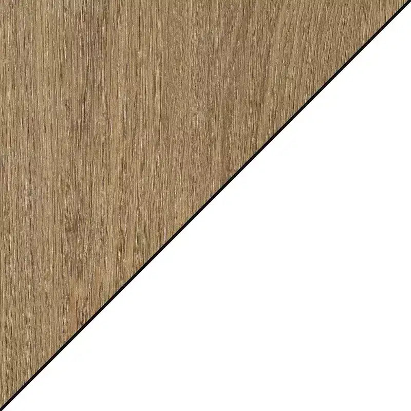 Table d'appoint carrée HomeStock Belmont avec grande surface et deux étagères, conception latérale ouverte symétrique, table d'appoint en MDF pour maisons modernes