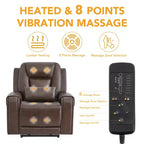 Fauteuil inclinable électrique releveur Spruce & Spring avec chauffage et massage pour personnes âgées