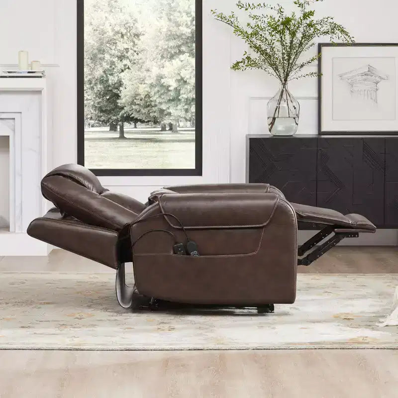 Fauteuil inclinable électrique releveur Spruce & Spring avec chauffage et massage pour personnes âgées