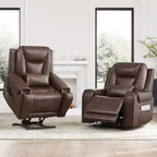 Fauteuil inclinable électrique releveur Spruce & Spring avec chauffage et massage pour personnes âgées