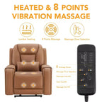 Fauteuil inclinable électrique releveur Spruce & Spring avec chauffage et massage pour personnes âgées