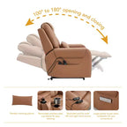 Fauteuil inclinable électrique releveur Spruce & Spring avec chauffage et massage pour personnes âgées
