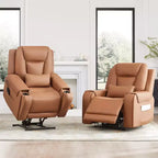Fauteuil inclinable électrique releveur Spruce & Spring avec chauffage et massage pour personnes âgées