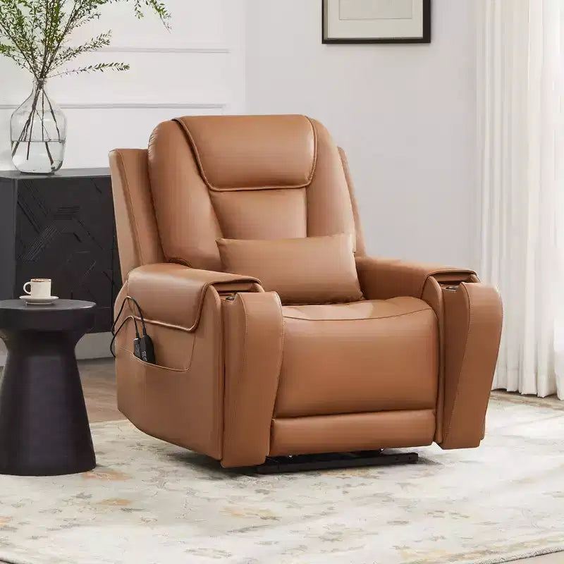 Fauteuil inclinable électrique releveur Spruce & Spring avec chauffage et massage pour personnes âgées