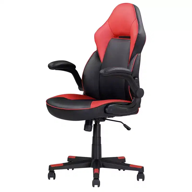 Chaise de jeu ergonomique Okak avec accoudoirs réglables, chaise de bureau avec pivotement à 360 degrés et contrôle de l'inclinaison, chaise croisée pour salle de jeux, bureau, noir