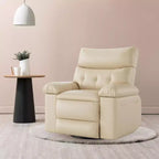 Lift Recliner Chair, PU Leather 360Swivel Recliner with Massage and Heat, Rocking Sofa Seat for Living Room, Bedroom