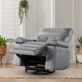 Fauteuil inclinable releveur, inclinable pivotant à 360° en cuir PU avec massage et chauffage, siège de canapé à bascule pour salon, chambre à coucher