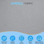 Canapé d'angle modulable incurvé 104 en tissu chenille, design minimaliste moderne, compressé, aucun assemblage requis