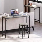 COZONY 39.4 Table console grise pour entrée, Table de canapé étroite derrière le canapé, Table étroite rustique industrielle pour salon, couloir