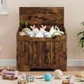 39.4 Wooden Storage Chest, Toy Chest With Lids, Entryway Storage Bench with Safety Hinge, Supports 350 Lb, for Living Room, Bedroom, Office