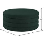 Meridian Furniture, Table basse en tissu bouclé Aphia