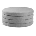 Meridian Furniture, Table basse en tissu bouclé Aphia