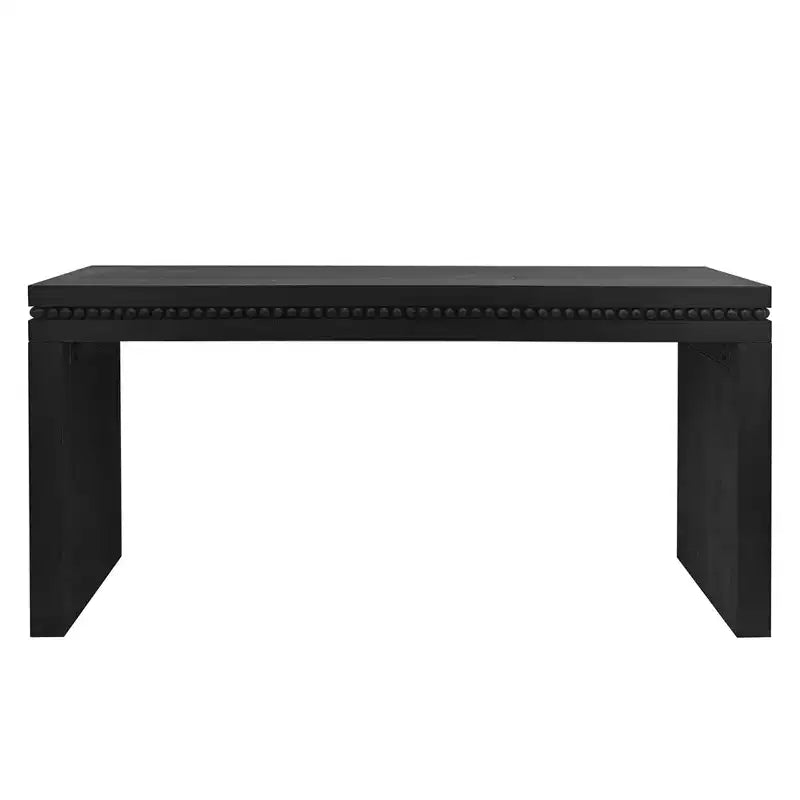 Okak 64IN Table Console Élégante avec Garniture Perlée Décorative, Table d'Entrée avec Plateau Épais, Table de Couloir pour Salon, Entrée