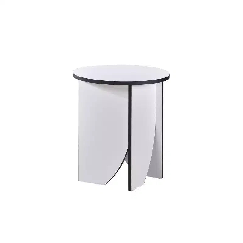 Kings Brand Furniture Table d'appoint ronde moderne Zoe, accessoire contemporain pour salon ou chambre à coucher