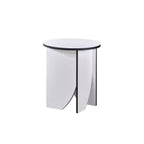 Kings Brand Furniture Table d'appoint ronde moderne Zoe, accessoire contemporain pour salon ou chambre à coucher