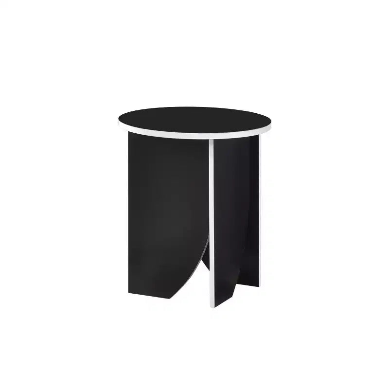 Kings Brand Furniture Table d'appoint ronde moderne Zoe, accessoire contemporain pour salon ou chambre à coucher