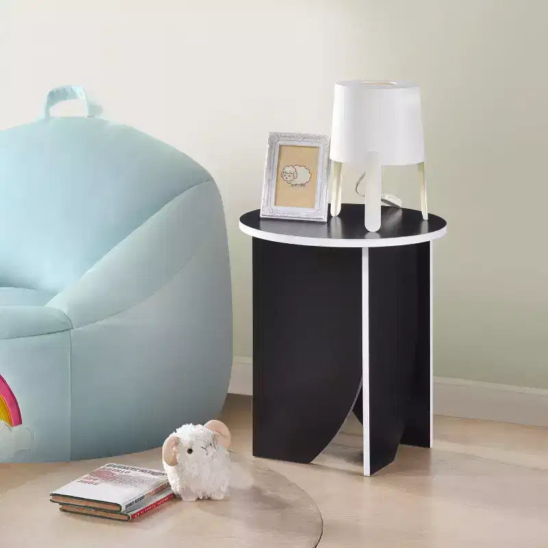 Kings Brand Furniture Zoe Modern Round End Table, Contemporary Accent for Living Room or Bedroom