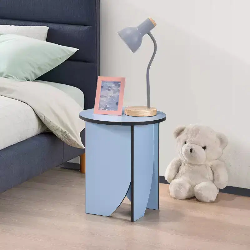 Kings Brand Furniture Table d'appoint ronde moderne Zoe, accessoire contemporain pour salon ou chambre à coucher