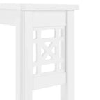 Étagère de rangement au-dessus des toilettes Alaterre Furniture Derby, 94 cm de hauteur, économiseur d'espace de salle de bain, organisateur autoportant moderne pour articles de toilette et serviettes, blanc