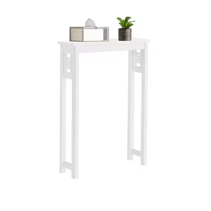 Étagère de rangement au-dessus des toilettes Alaterre Furniture Derby, 94 cm de hauteur, économiseur d'espace de salle de bain, organisateur autoportant moderne pour articles de toilette et serviettes, blanc