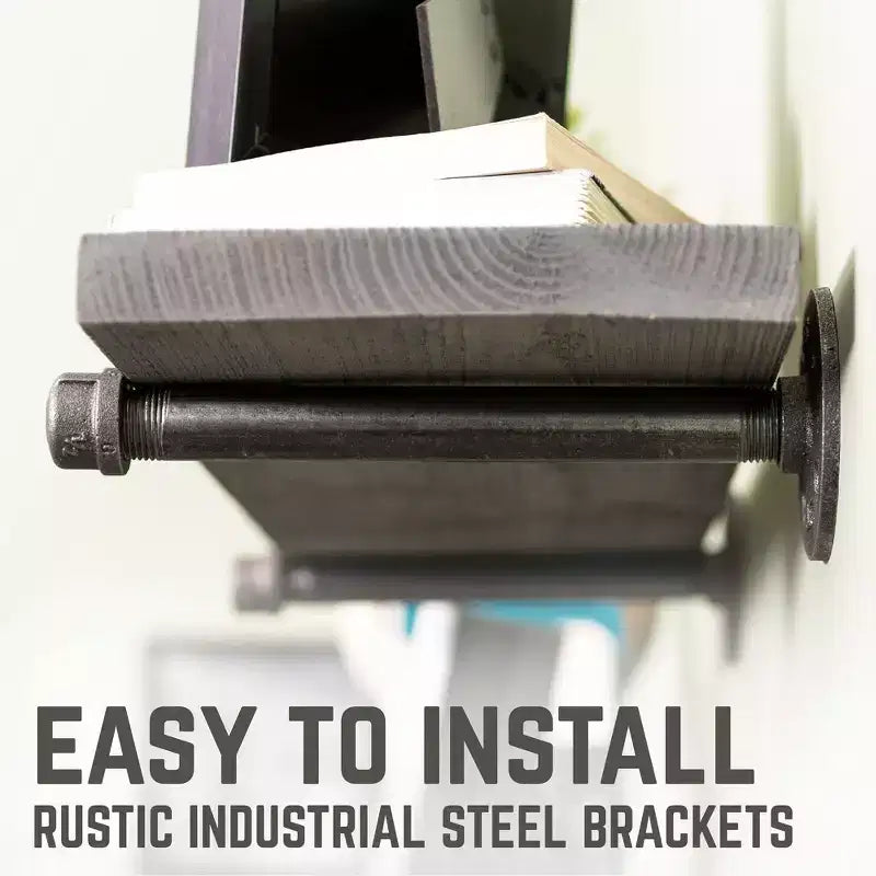 Étagères RESTORE Riverstone Grey de 91 cm avec supports droits par Pipe Decor